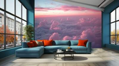 View of clouds in sky Wall mural