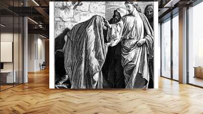 Illustration on religious subject. Wall mural