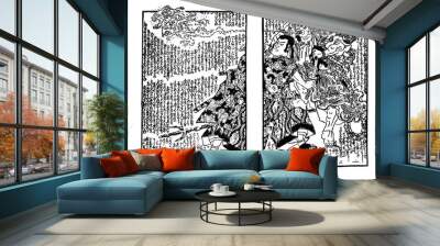 Japan art Wall mural