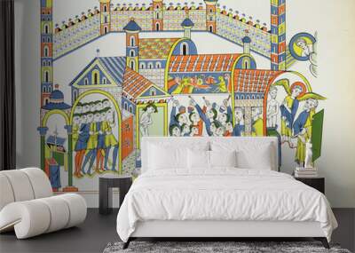 Manuscript art Wall mural