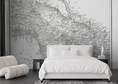 Old map Wall mural