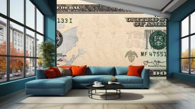 20 dollar bill with empty middle area Wall mural