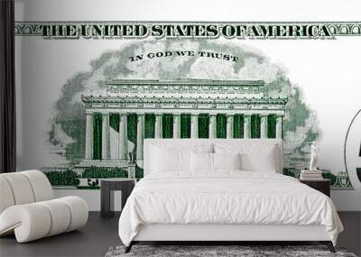 5 dollar bill back side for design purpose Wall mural