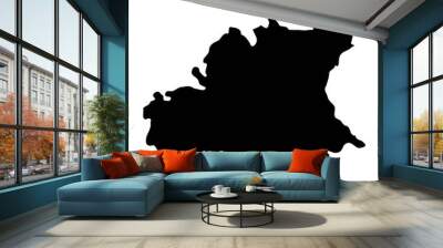 Alpes de Haute Provence map, administrative division of France. Vector illustration. Wall mural