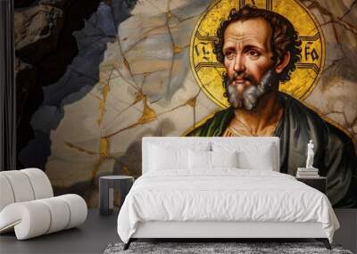  Saint Peter, apostle a foundational figure in early christianity and a central figure in catholic tradition Wall mural