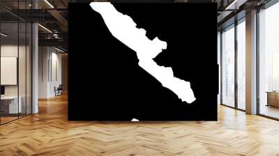 Bengkulu province map, administrative division of Indonesia. Vector illustration. Wall mural