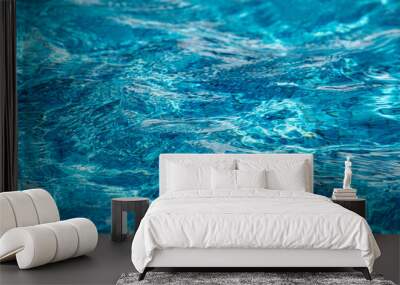 Closeup of water in pool Wall mural