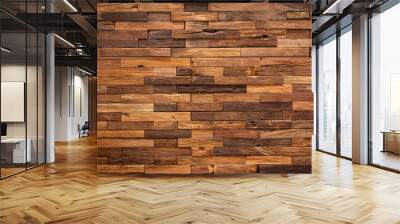 Old Grunge Vintage Wood Panels Background Wall mural