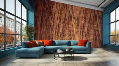 wooden background texture of table desk Wall mural