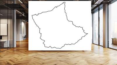 Gujranwala district map, administrative division of Pakistan. Vector illustration. Wall mural