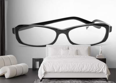 glasses isolated on white background Wall mural