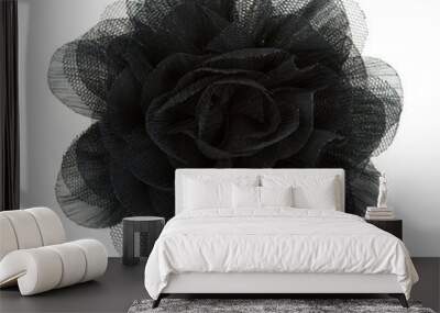 black flower rose from lace Wall mural