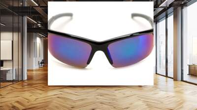 Sports sunglasses with blue lenses Wall mural