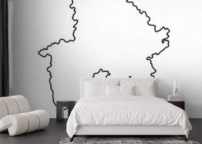 Namur Province map, Provinces of Belgium. Vector illustration. Wall mural