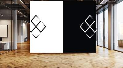  Luxurious and unique GW logo design 2 Wall mural