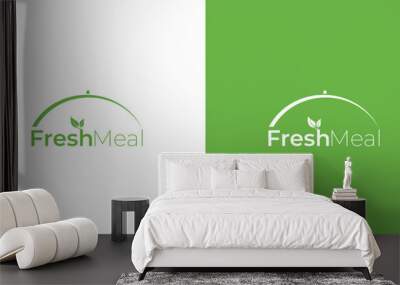 Modern and professional fresh meal logo design 3 Wall mural