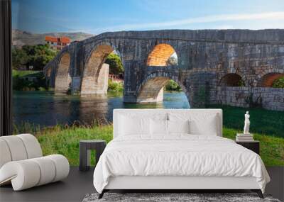 Arslanagic Bridge in Trebinje Bosnia and Herzegovina Wall mural