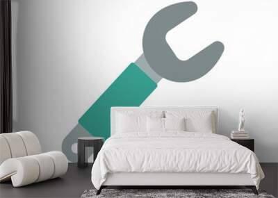 wrench flat vector icon Wall mural