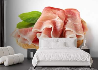 bread with prosciutto Wall mural