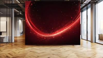 abstract glowing blur Glamour background red illustration with glitter Wall mural