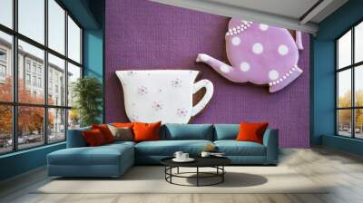 Afternoon tea cookies Wall mural