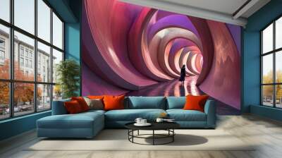 futuristic art gallery Wall mural