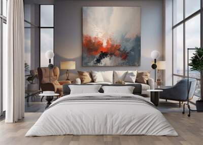 modern living room Wall mural