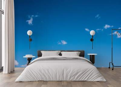 blue sky with few clouds Wall mural