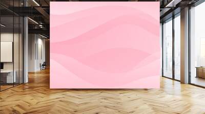 Abstract colorful pink curve background, pink beauty dynamic wallpaper with wave shapes. Template banner background for beauty products, sales, ads, pages, events, web, and others Wall mural