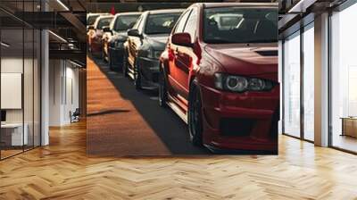 Fast cars automobile wallpaper Wall mural