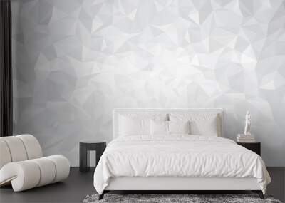 Vector abstract gray, triangles background. Wall mural