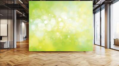 vector green lights background. Wall mural