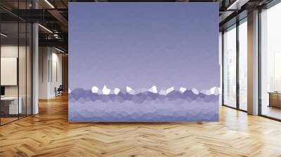 Pigeon Blue Smooth Low Poly Gradient Crystallize Background Illustration Wall mural