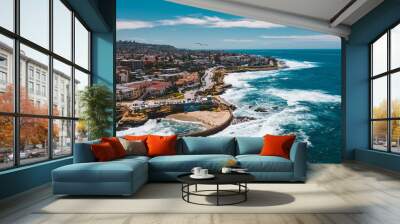 view of coastline in san diego Wall mural