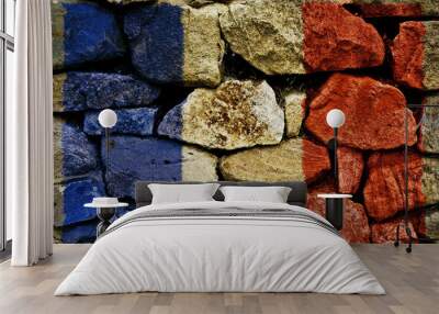 French Flag Wall mural