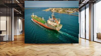 Ship In Port Aransas, Texas  Wall mural