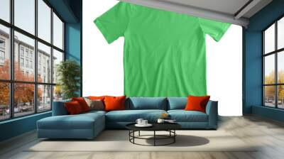 Electric Green Tee Shirt Blank  Wall mural