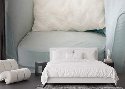 indoor sofa with white pillow Wall mural