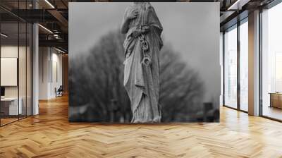 Statue of grief Wall mural