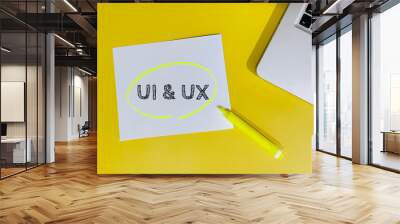 UI and UX Wall mural