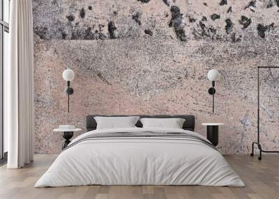 Blank grimy stone surface texture wallpaper, copy space Wall mural