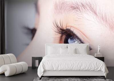 Beautiful woman eye Wall mural