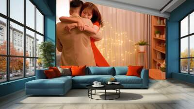 man give propose for marriage Wall mural