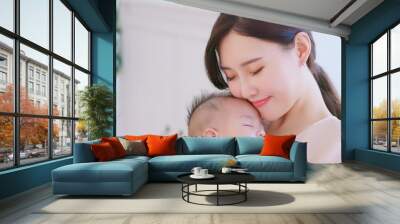 mother with her baby Wall mural