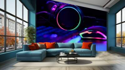 RGB headset for cyber sport Wall mural