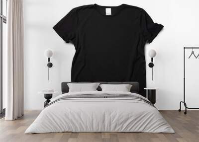 Black t-shirt mockup Wall mural