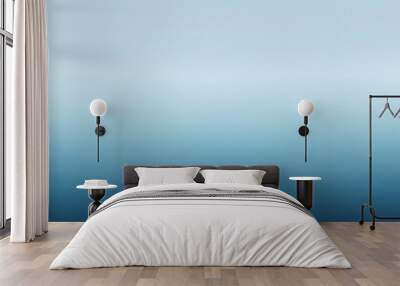 A smooth gradient from white to blue, creating a calm and minimalist backdrop. Wall mural