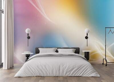 Abstract Blurred Background with Light and Soft Colors Wall mural