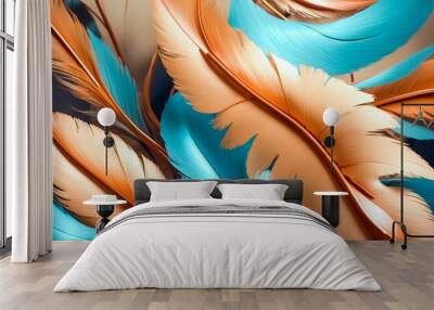 Abstract Feather Texture Wall mural