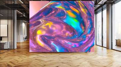 Abstract Holographic Background Wall mural